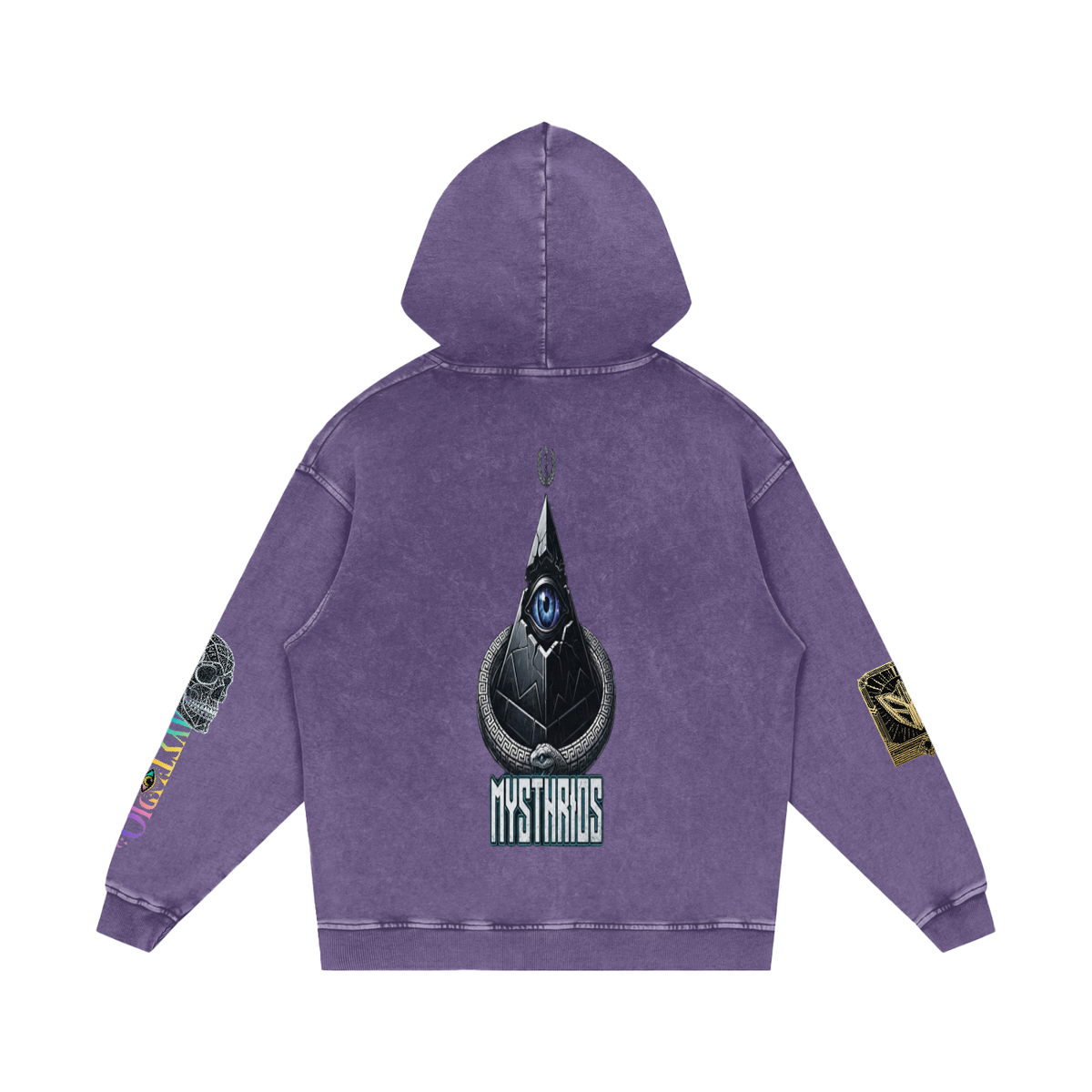 Snow Washed Loose Cotton Hoodie