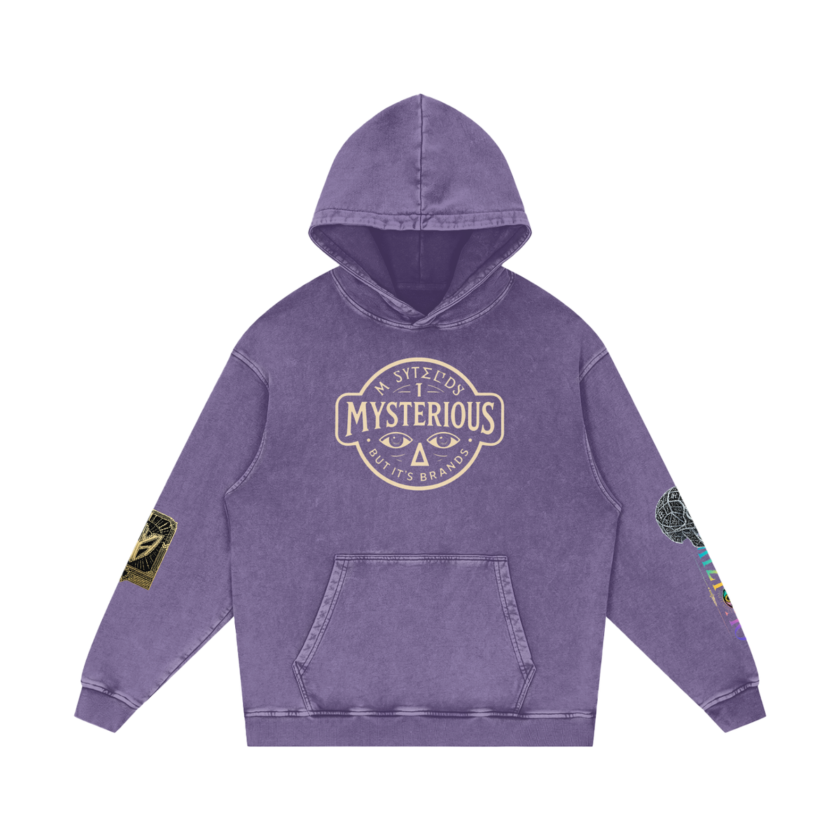 Snow Washed Loose Cotton Hoodie