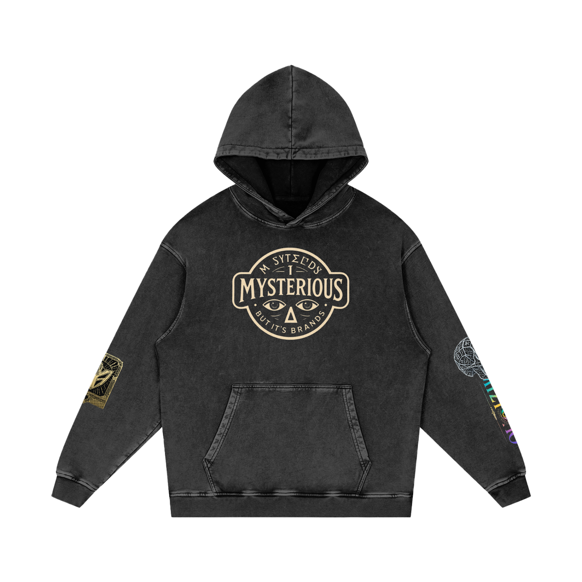 Snow Washed Loose Cotton Hoodie
