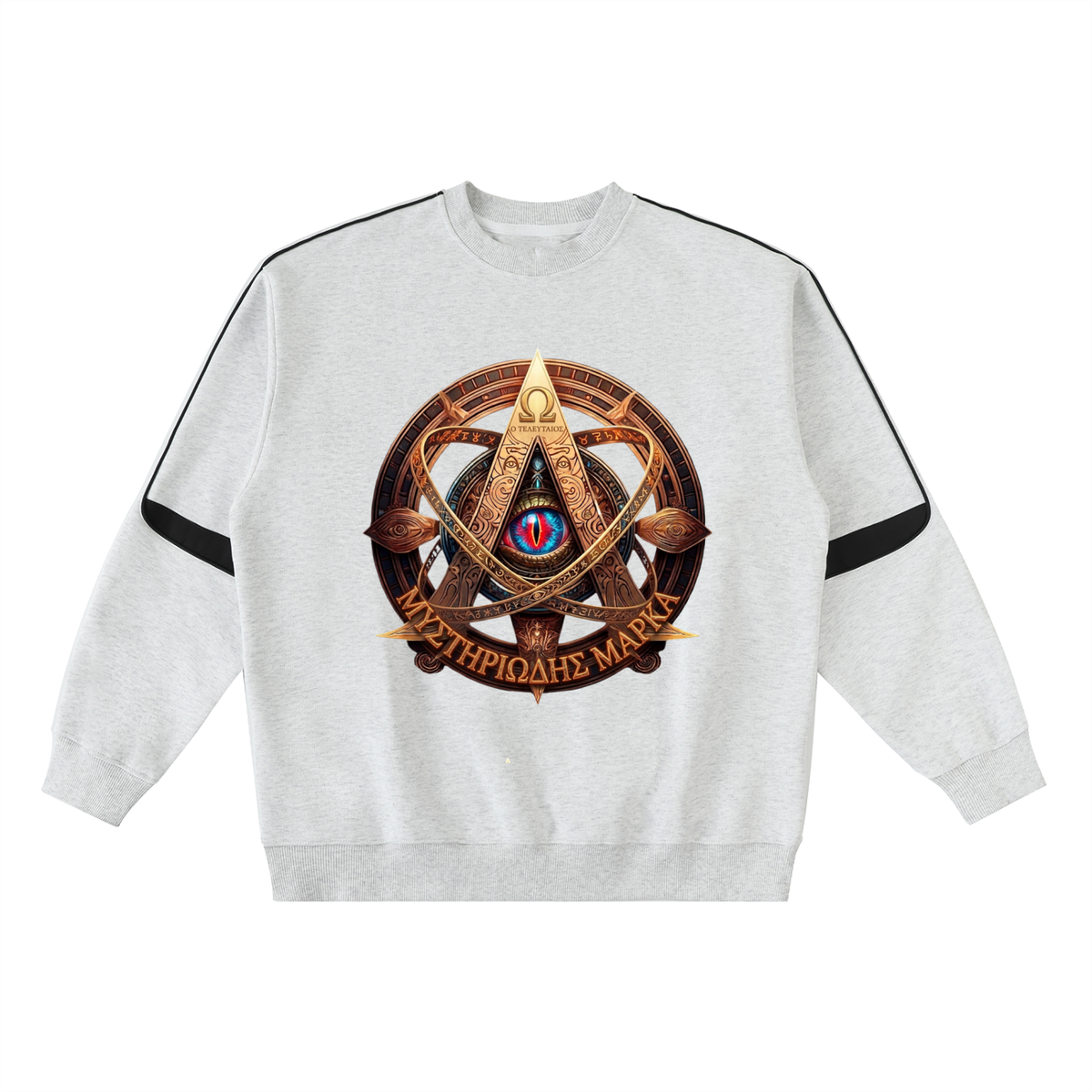 Oversized Crewneck Taped Sweatshirt