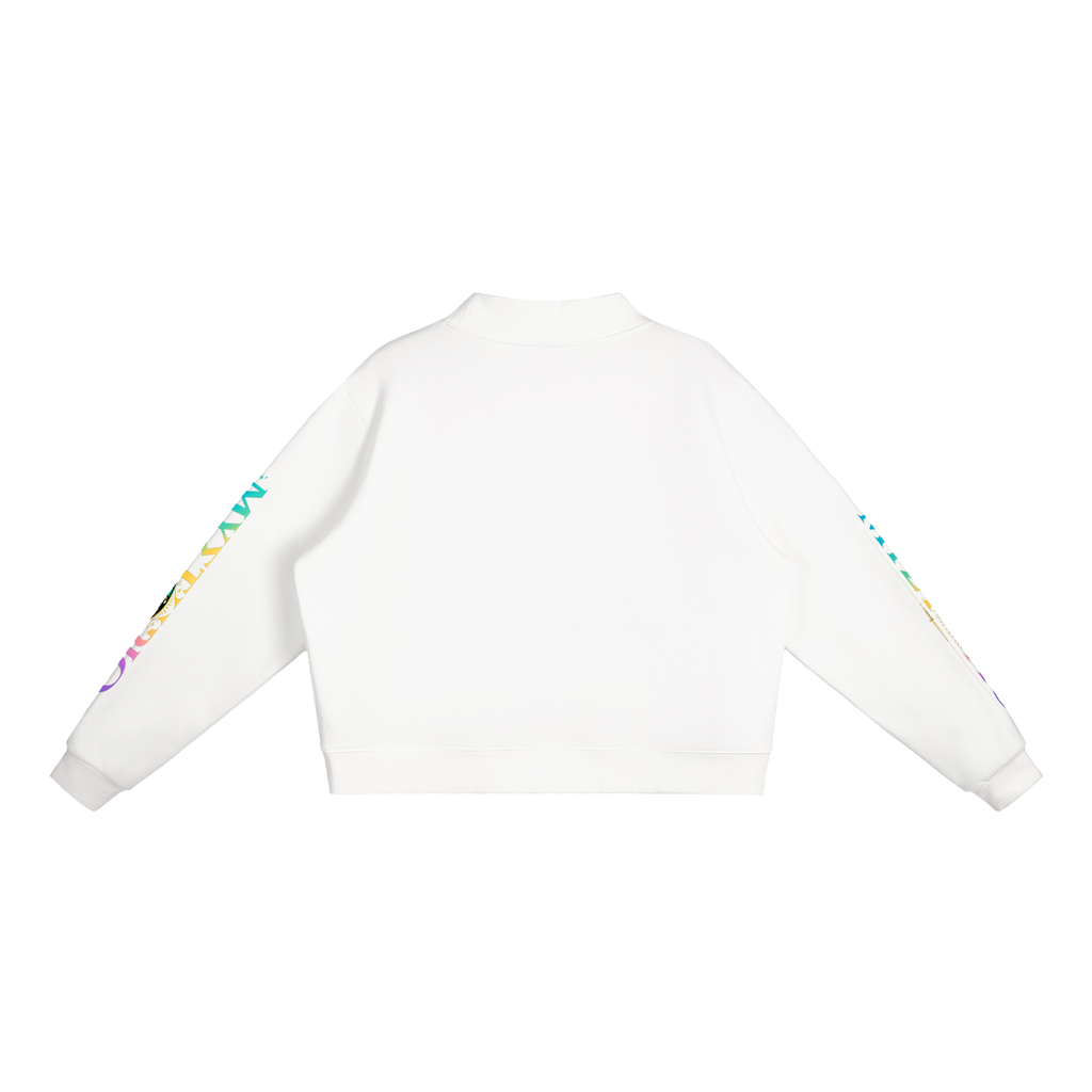 Essential Fleece Mock-Neck Crew Sweatshirt