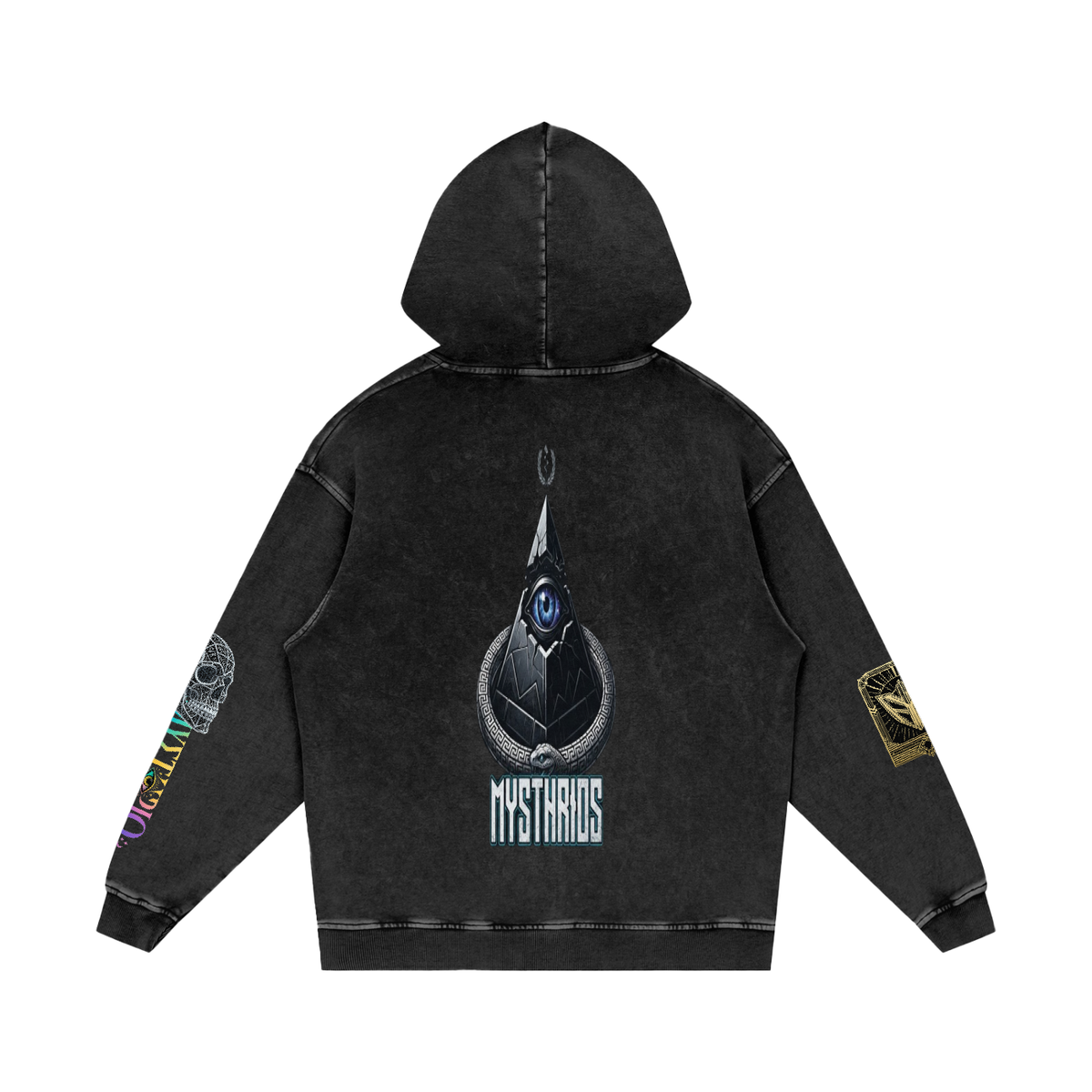 Snow Washed Loose Cotton Hoodie