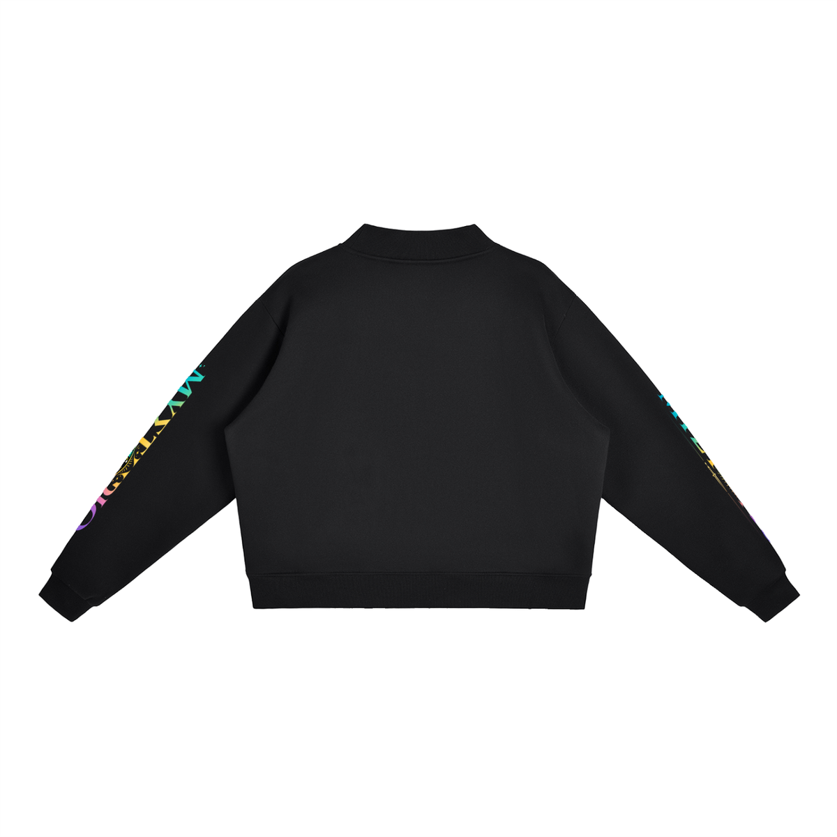 Essential Fleece Mock-Neck Crew Sweatshirt