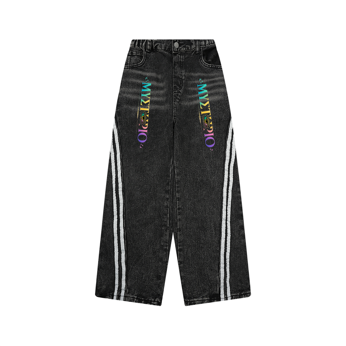 Kid’s Vintage Wash Side Stripe Jeans