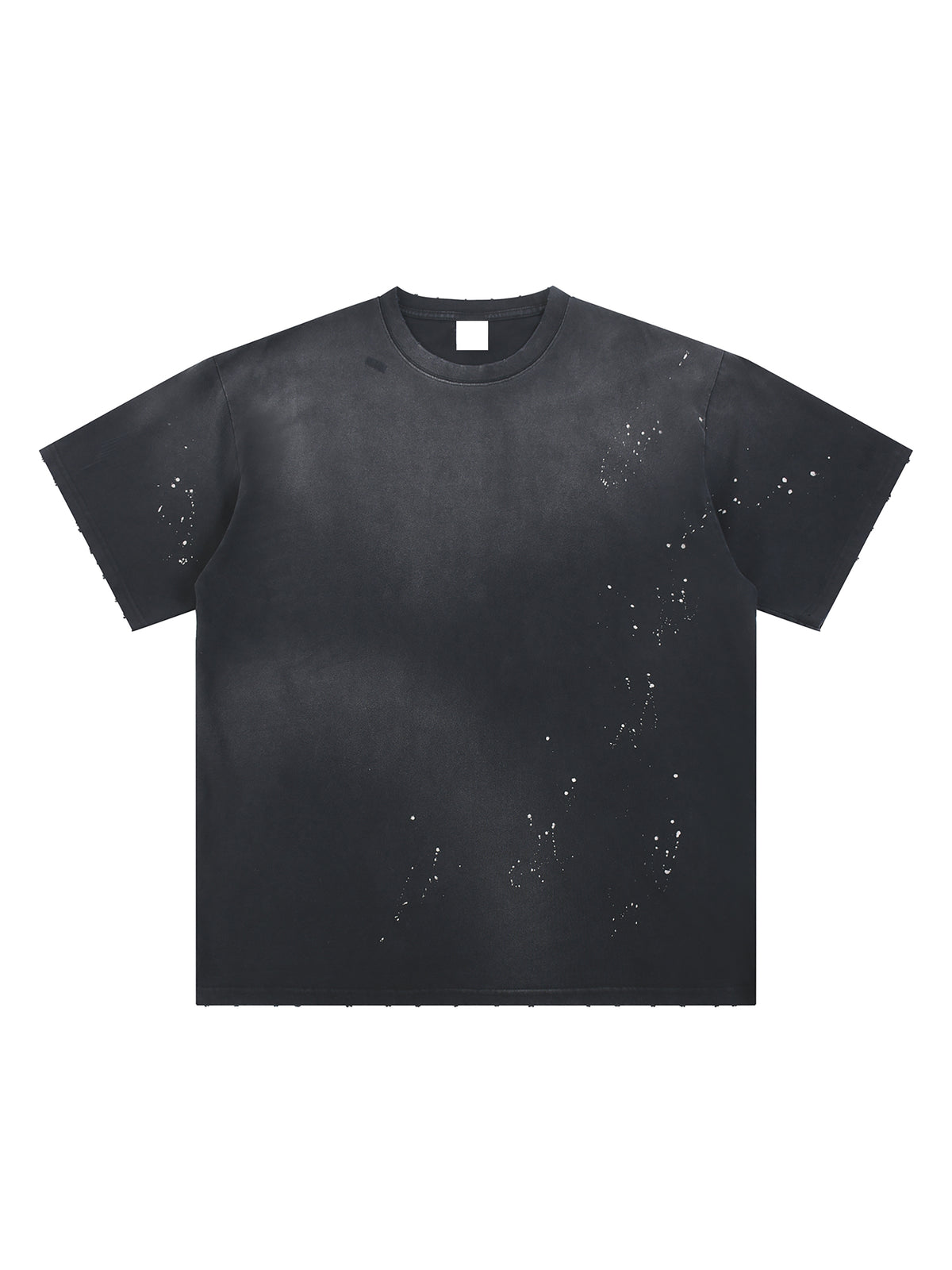 Hand-Frayed Sunfade Paint Splatter T-Shirt